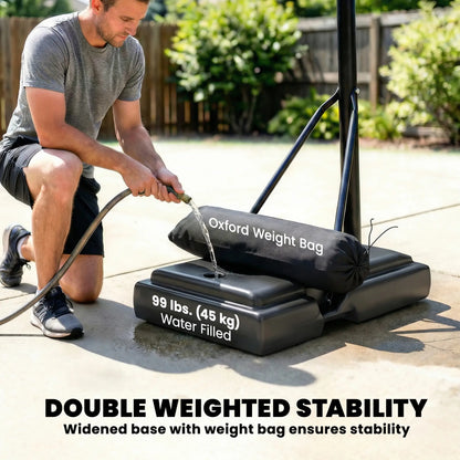 Adjustable Basketball Hoop Stand, 4.4-10 Ft, Shatterproof Backboard, Weight Bag Basketball at Gallery Canada