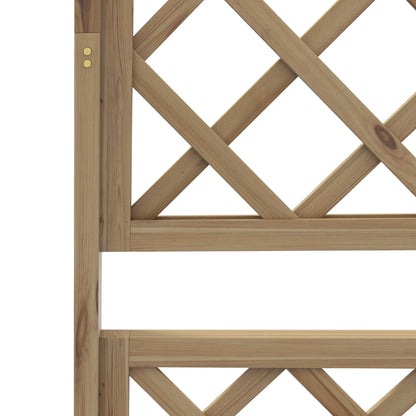 Wooden Planter With Trellis Privacy Screen, Raised Garden Bed Wooden Planter Boxes at Gallery Canada