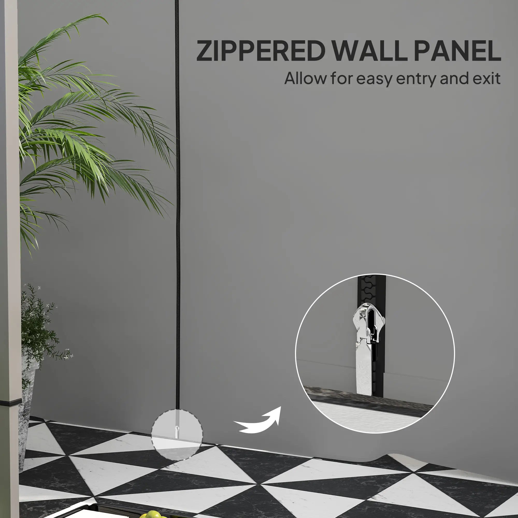 Instant Canopy Sidewall, Zipper Mesh Window, 10 x 10 ft, 2 Pack Gazebo Sidewalls at Gallery Canada