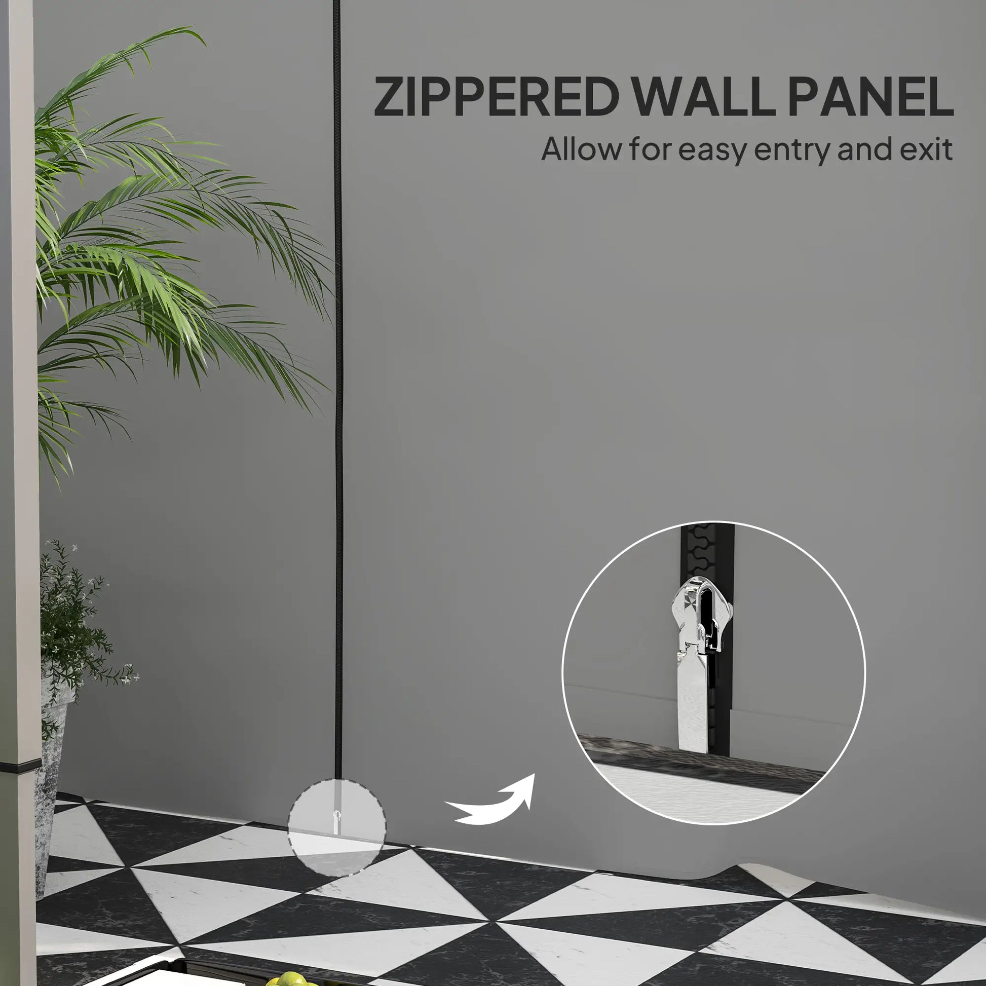 Instant Canopy Sidewall, Zipper Mesh Window, 10 x 10 ft, 2 Pack Gazebo Sidewalls at Gallery Canada