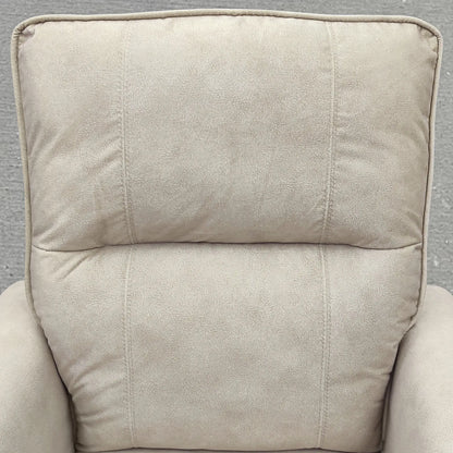Power Recliner Chair, Fabric Upholstered, USB Ports, Footrest, Beige Sofas & Reclining Chairs at Gallery Canada