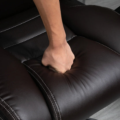 Massage Office Chair, High Back, 6-Point Vibration, Adjustable Height, Brown Massage Chairs at Gallery Canada