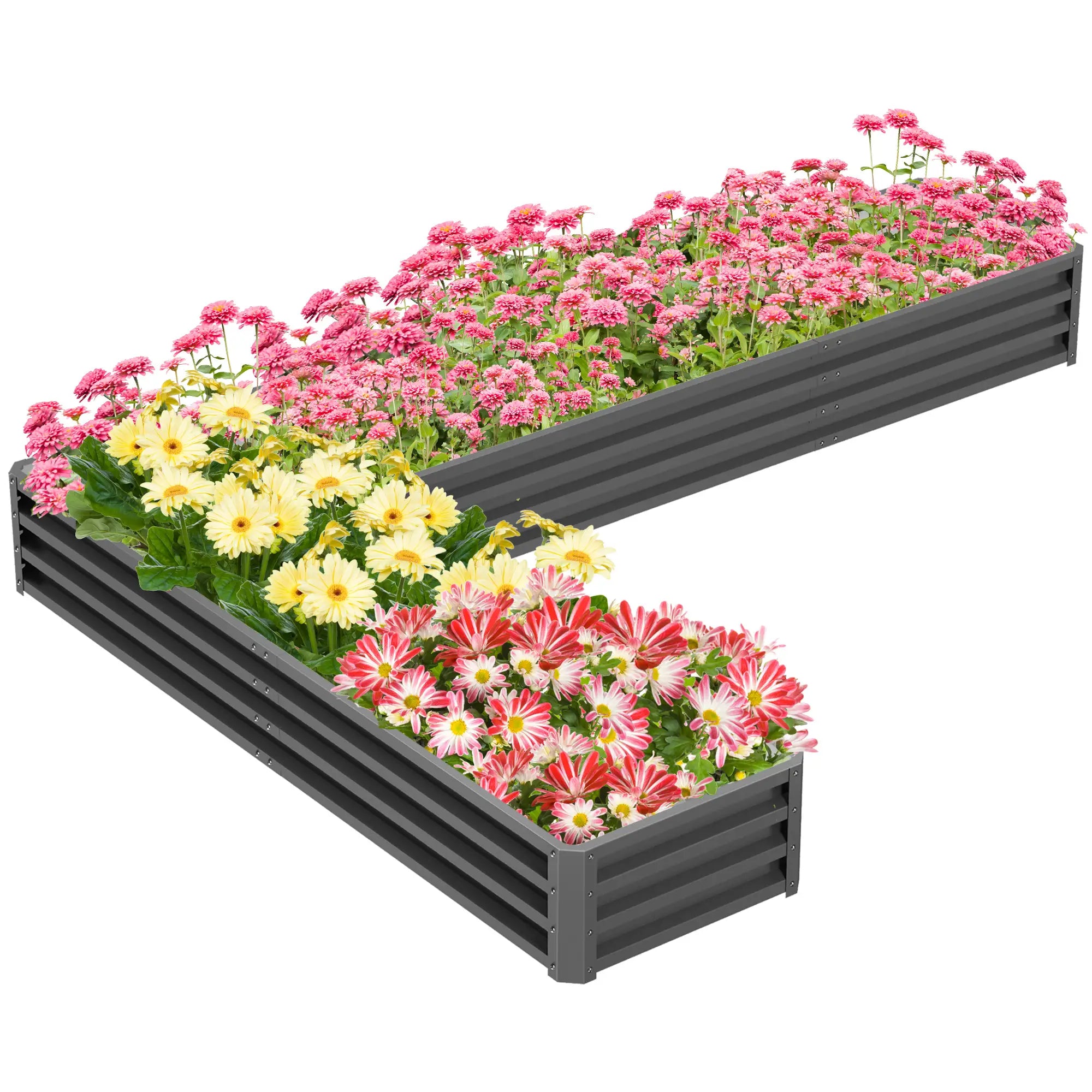 L-Shaped Raised Garden Bed, 82