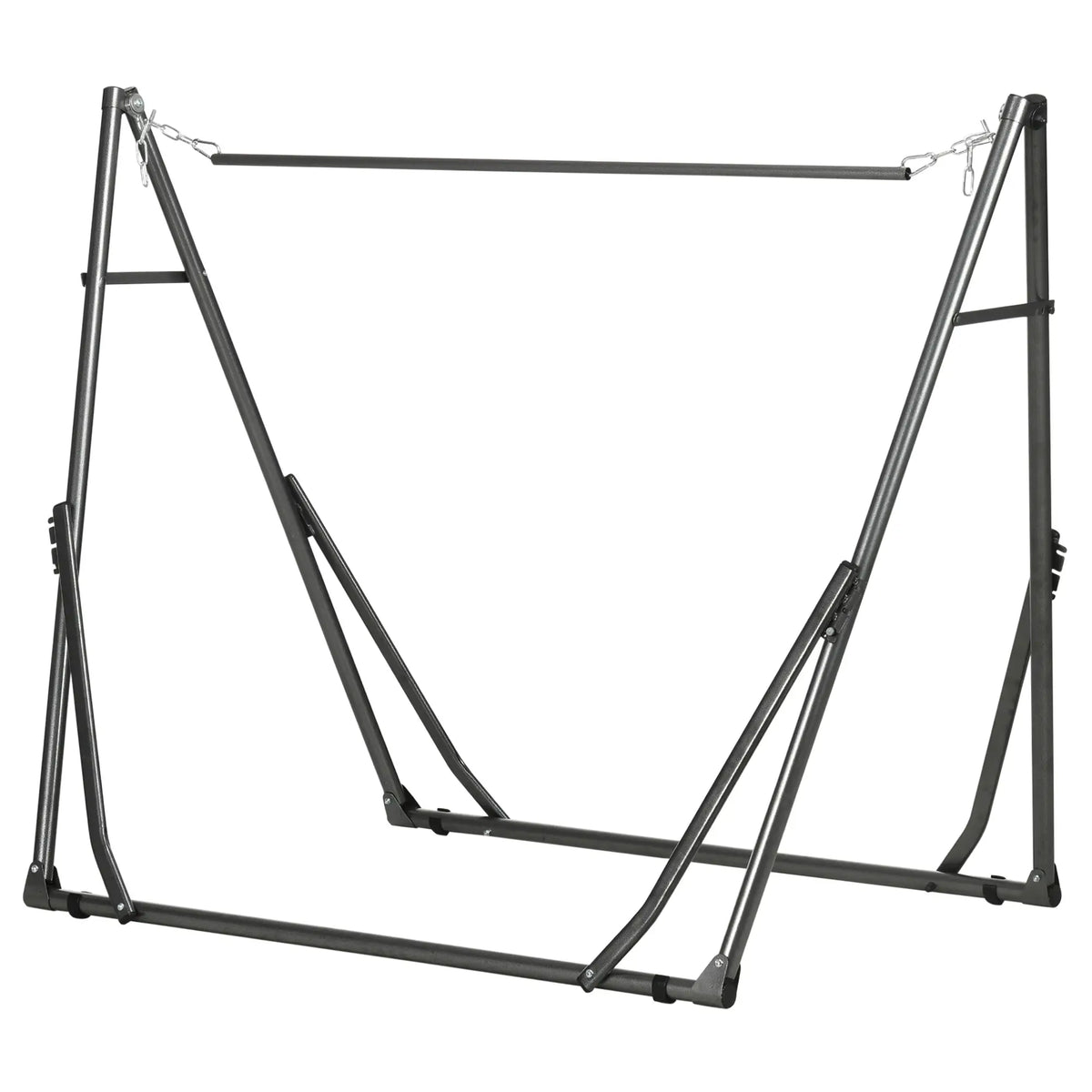 Portable Hammock Stand 3-In-1 Hanging Chair Rack, Black Hammock Stands Black, Silver at Gallery Canada