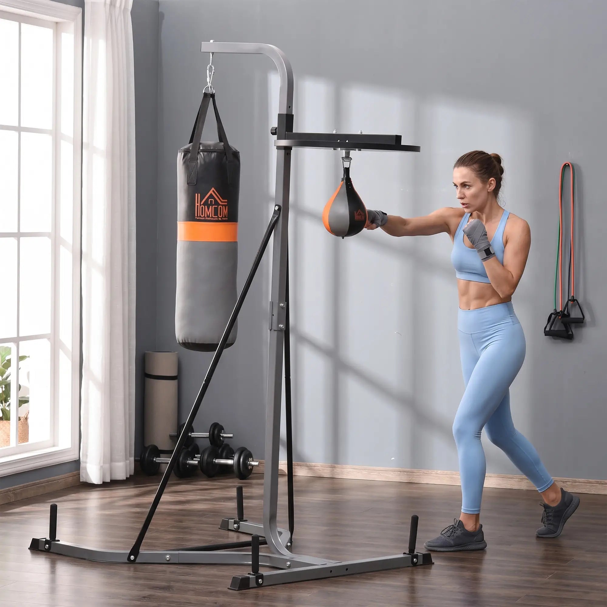 Punching Bag Stand, Speed Ball Holder, 45.25