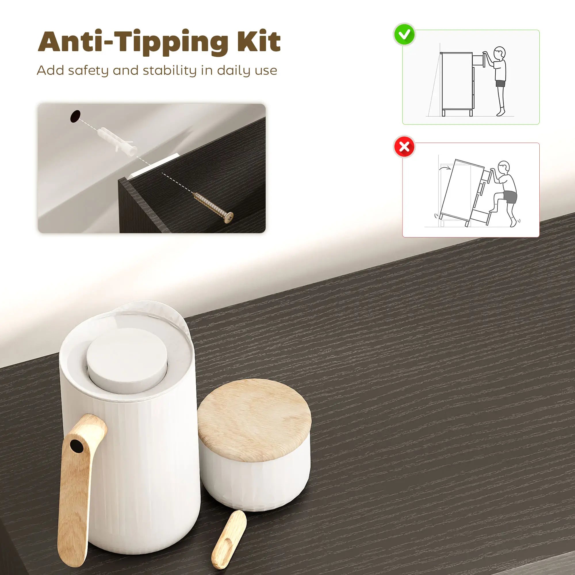 Sideboard Buffet Cabinet, 30.7