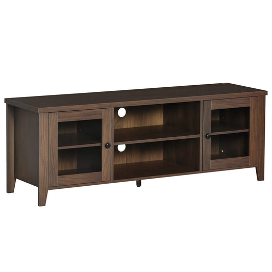 Fireplace TV Stand for 60 Inch TVs, Wood Cabinet with Storage Doors TV Stands Coffee at Gallery Canada