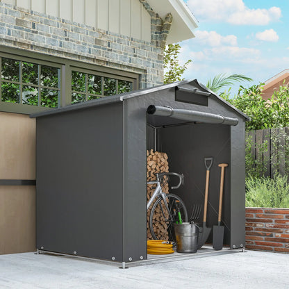 6' x 4' Portable Shed, Waterproof Bike Tent, Dark Grey Sheds at Gallery Canada