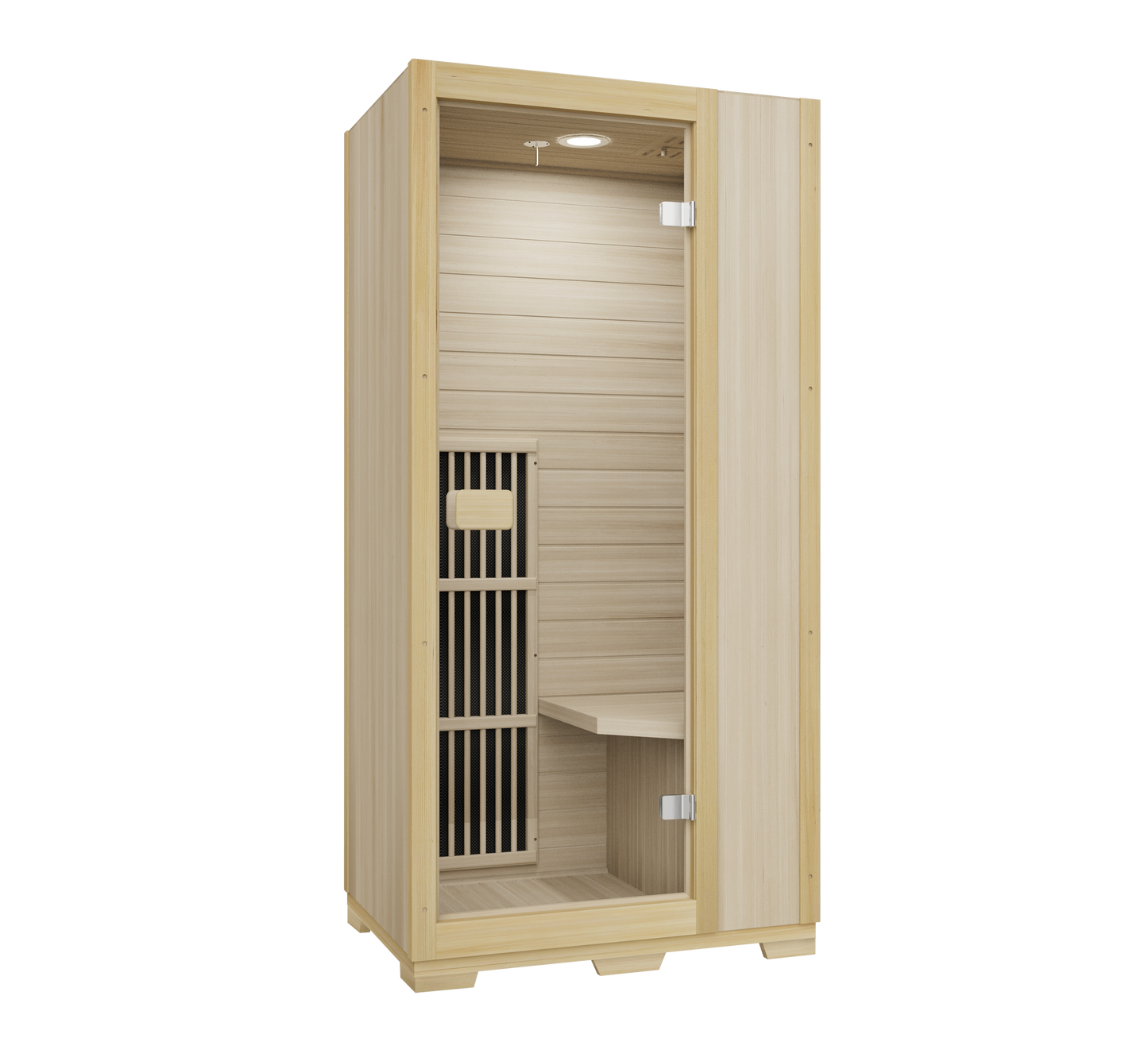 Vienna | Far Infrared Sauna | Canadian Hemlock Very Low EMF | 72.8"H x 35.4"W x 25.6"D | 1 Person Saunas Natural at Gallery Canada