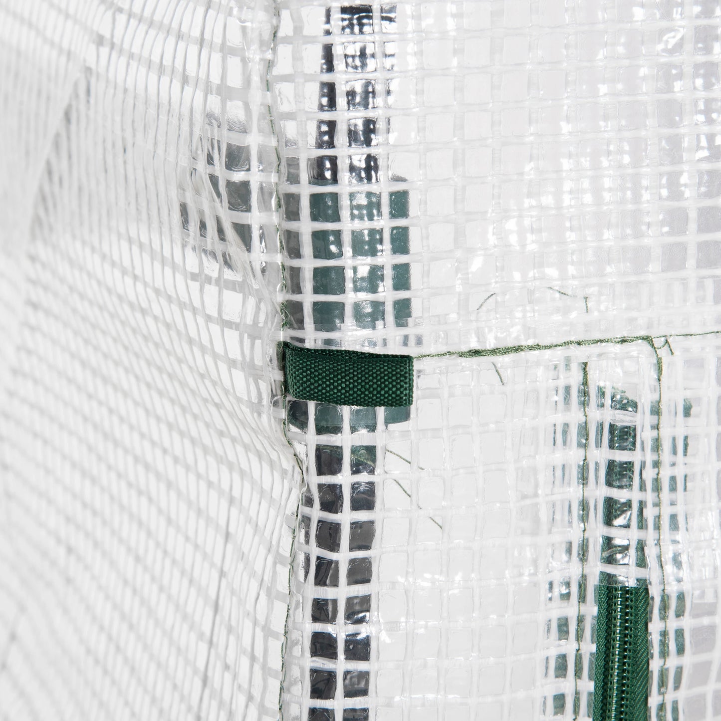 28" x 20" x 63" Portable Greenhouse, 4 Tier Shelves, Steel Frame, PE Cover, White Walk In Greenhouses at Gallery Canada