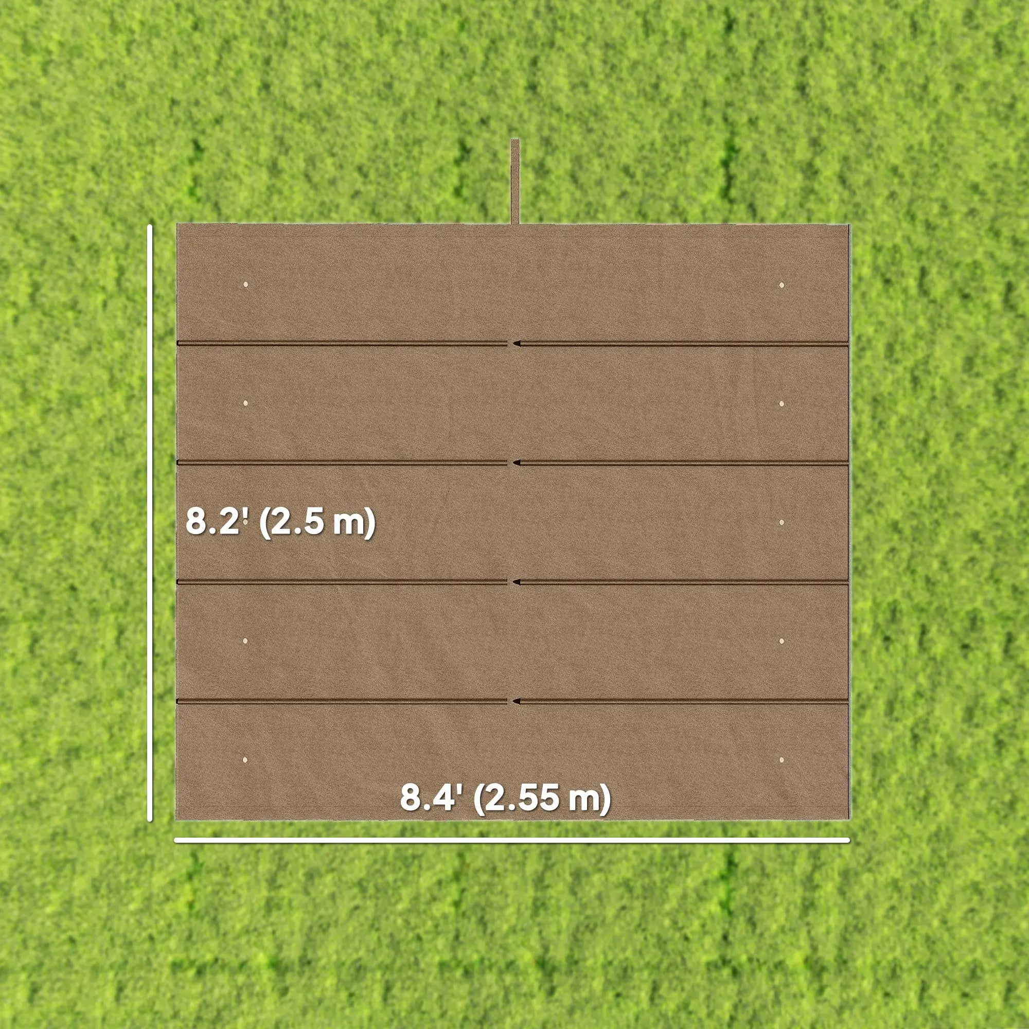 Retractable Pergola Canopy, 10' x 10', Tan Gazebo Canopy Replacement at Gallery Canada