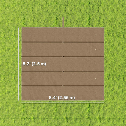 Retractable Pergola Canopy, 10' x 10', Tan Gazebo Canopy Replacement at Gallery Canada