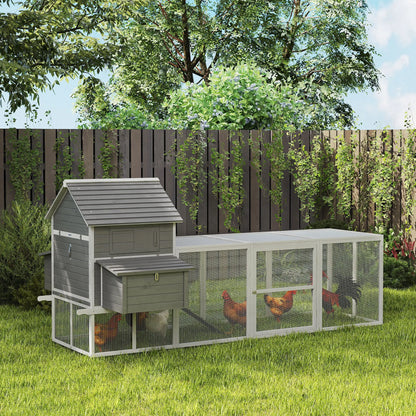 Wooden Chicken Coop, Nesting Boxes, Run, Doors, Tray, Ramp, 4-6 Chickens Chicken Coops at Gallery Canada