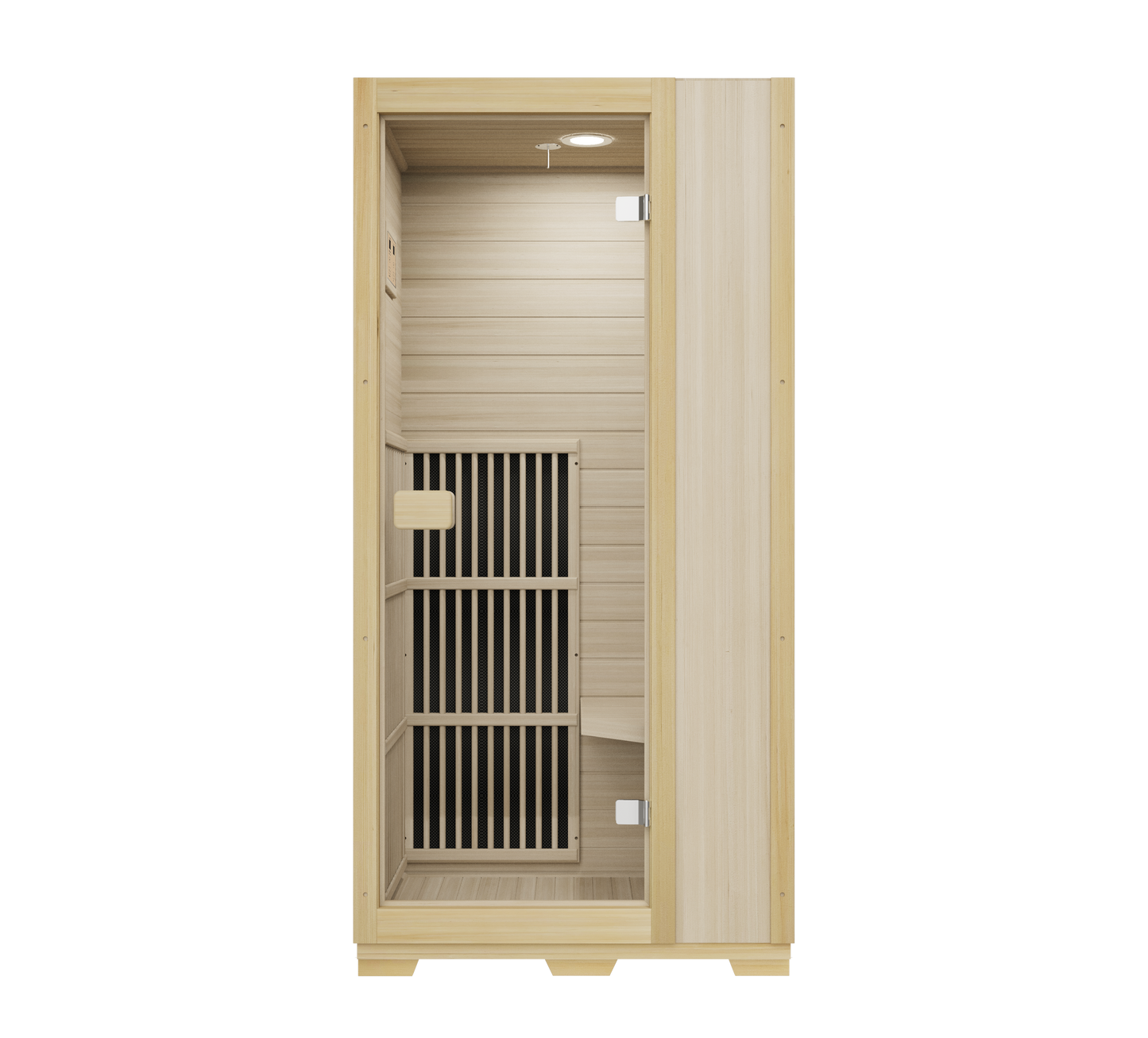 Vienna | Far Infrared Sauna | Canadian Hemlock Very Low EMF | 72.8"H x 35.4"W x 25.6"D | 1 Person Saunas at Gallery Canada