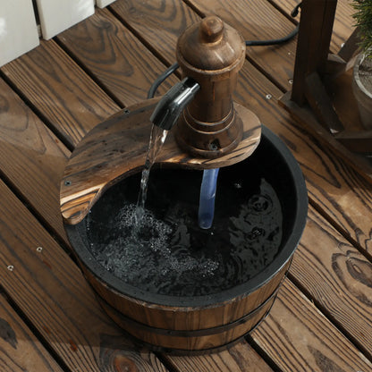 Outdoor Garden Fountain with Electric Pump, Carbonized Water Fountains at Gallery Canada