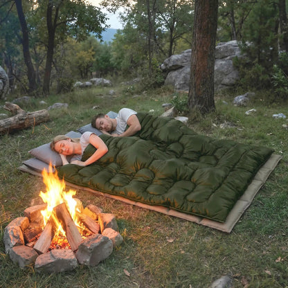 Queen Size, Double Sleeping Bag For Adults, Cold Weather, Green Camping Cots at Gallery Canada