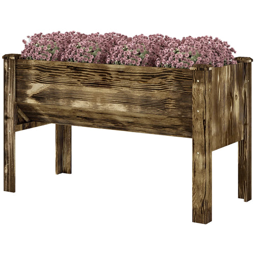 Wooden Raised Garden Plant Stand, 48