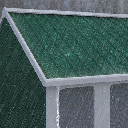12' x 5.5' Metal Storage Shed, Outdoor Tool House, Green Sheds at Gallery Canada