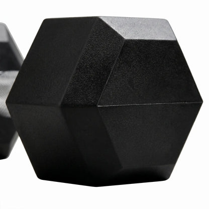 Hex Dumbbell Set with Rack, 150lbs Rubber-Coated, Non-Slip Handles, Rubber-Coated