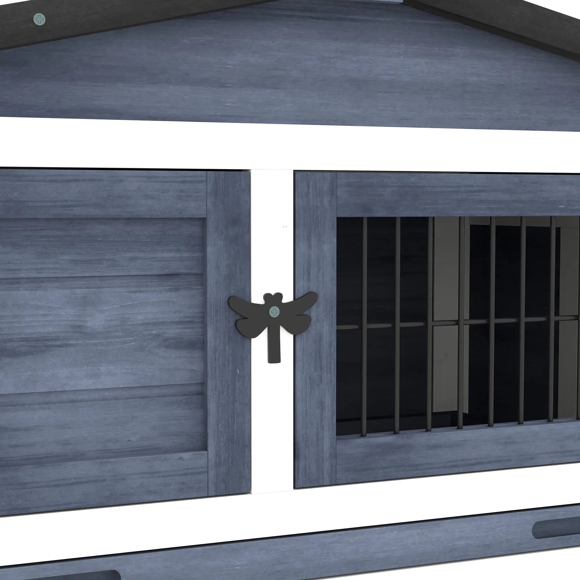 Wood Rabbit Hutch With Ramp, Openable Roof, Pull Out Tray, Dark Grey Rabbit Hutch at Gallery Canada