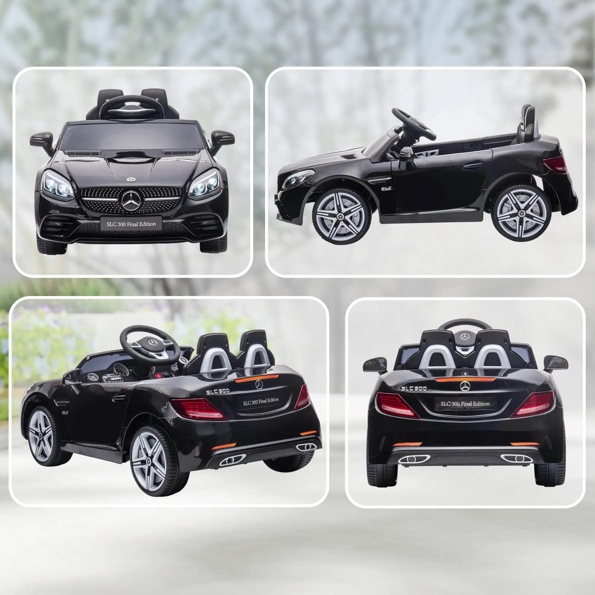 12V Ride On Car, Parent Remote Control, Two Motors, Music, Lights, Suspension Wheels, Black Electric Toy Cars at Gallery Canada