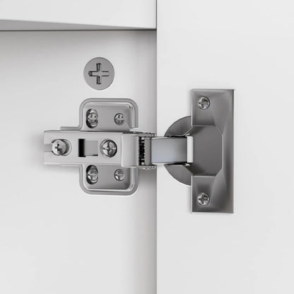 35" x 24" Wall Mounted Mirror Cabinet, 3 Doors, Adjustable Shelves, White Mirror Medicine Cabinets at Gallery Canada