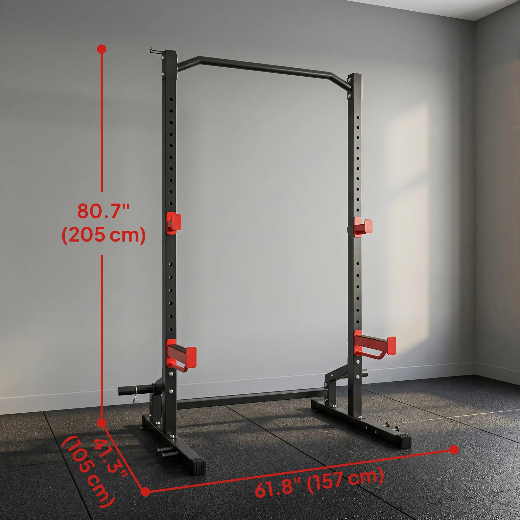 Power Cage Squat Rack, 1100LB, Pull-Up Bar, J-Hooks, Plate Storage Power Towers at Gallery Canada