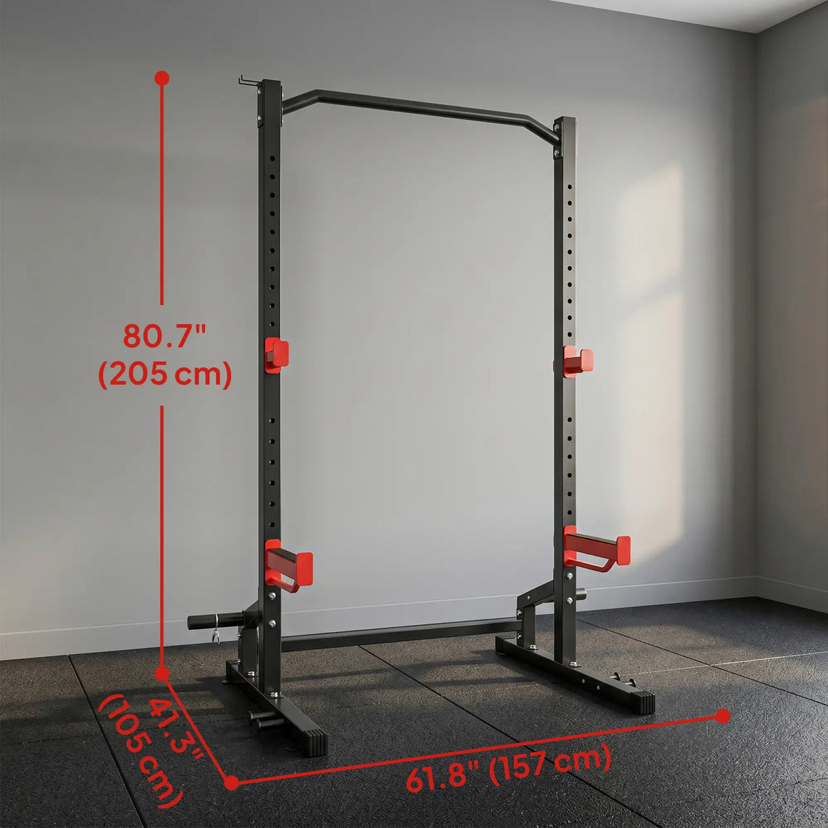 Power Cage Squat Rack, 1100LB, Pull-Up Bar, J-Hooks, Plate Storage Power Towers at Gallery Canada