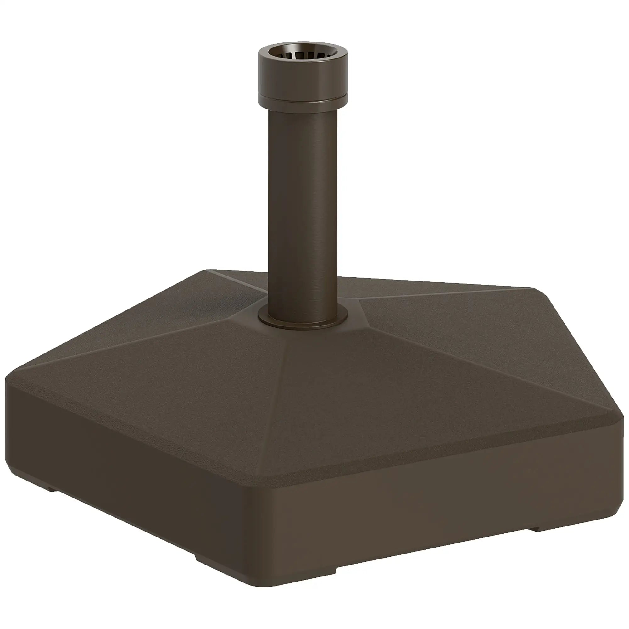 Heavy Duty Outdoor Umbrella Stand Base, Brown Umbrella Bases at Gallery Canada