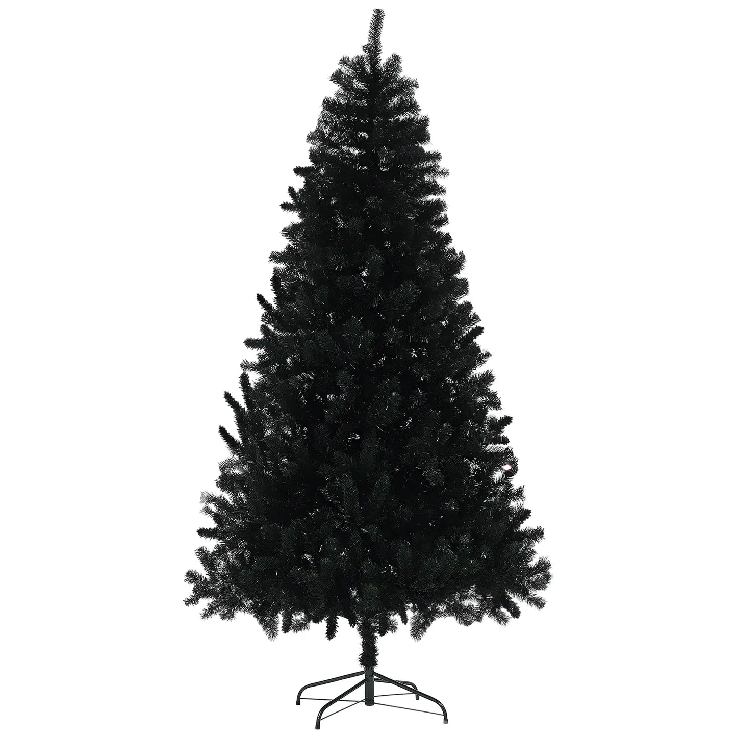 7.5ft Artificial Christmas Tree, Auto Open, Steel Base, Black Artificial Christmas Trees at Gallery Canada