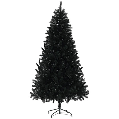 7.5ft Artificial Christmas Tree, Auto Open, Steel Base, Black Artificial Christmas Trees at Gallery Canada
