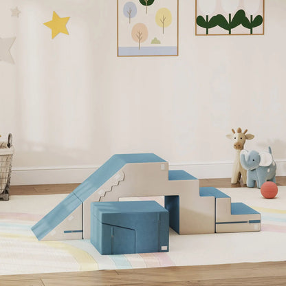 2-Piece Climbing Foam Blocks, Detachable Cover, Indoor Play Set, Blue Kids Gym & Playmats at Gallery Canada