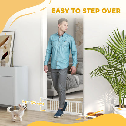 26"-37" Dog Gate, Adjustable Pet Gate, White Pet Gates at Gallery Canada