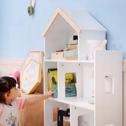 Toy Storage Organizer, 3-Tier Kids Bookshelf, White Small Bookshelves at Gallery Canada