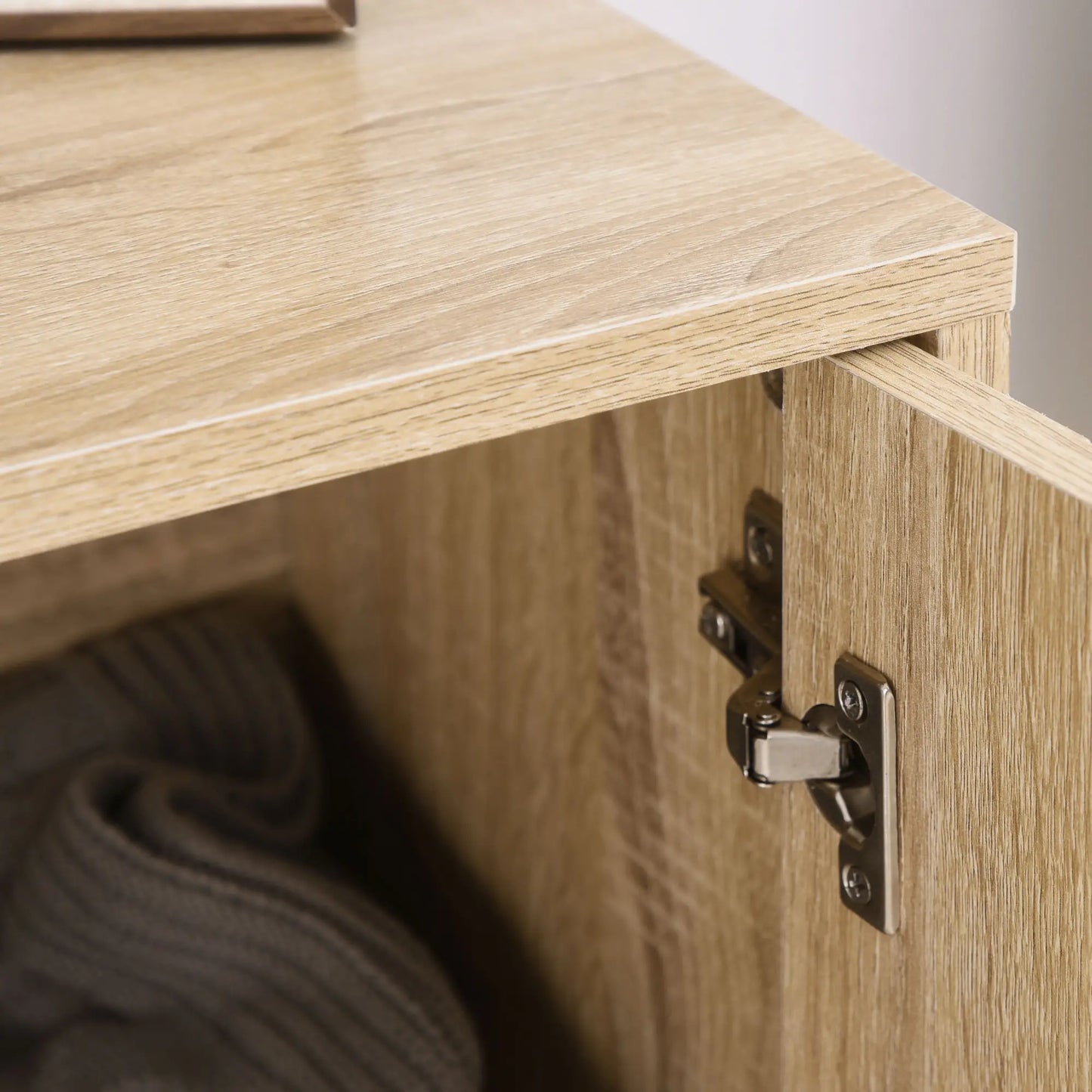 Modern Sideboard, Buffet Cabinet with 2 Doors, Adjustable Shelf, 31.5" H, Oak Storage Cabinets at Gallery Canada