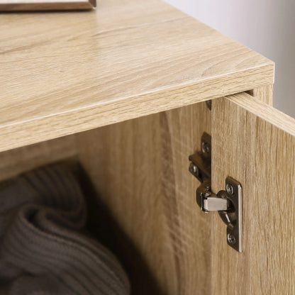 Modern Sideboard, Buffet Cabinet with 2 Doors, Adjustable Shelf, 31.5" H, Oak Storage Cabinets at Gallery Canada