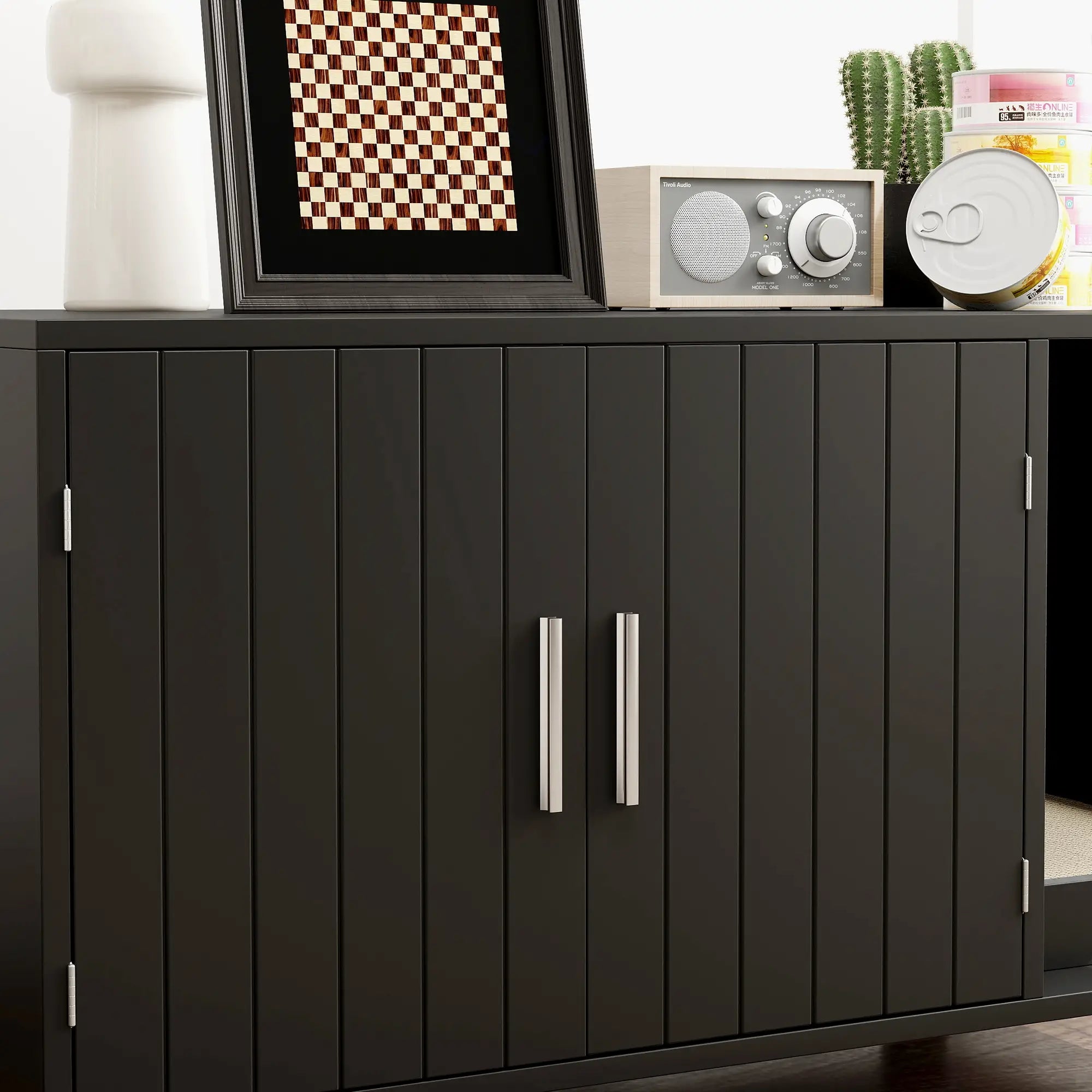 Cat Litter Box Enclosure, End Table with Scratcher, Black Cat Litter Box Enclosures at Gallery Canada