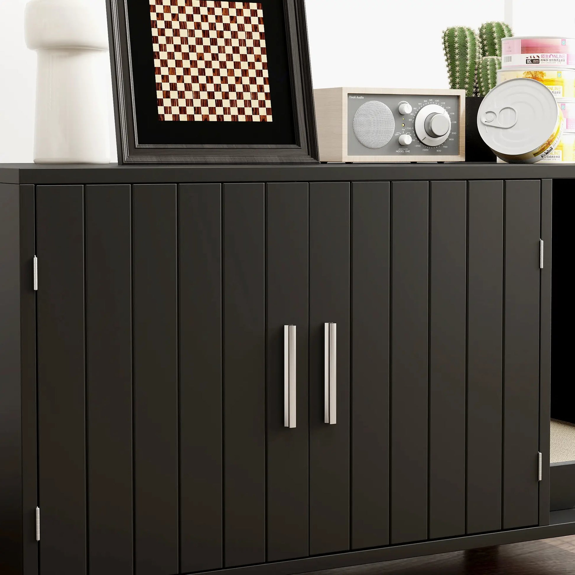 Cat Litter Box Enclosure, End Table with Scratcher, Black Cat Litter Box Enclosures at Gallery Canada