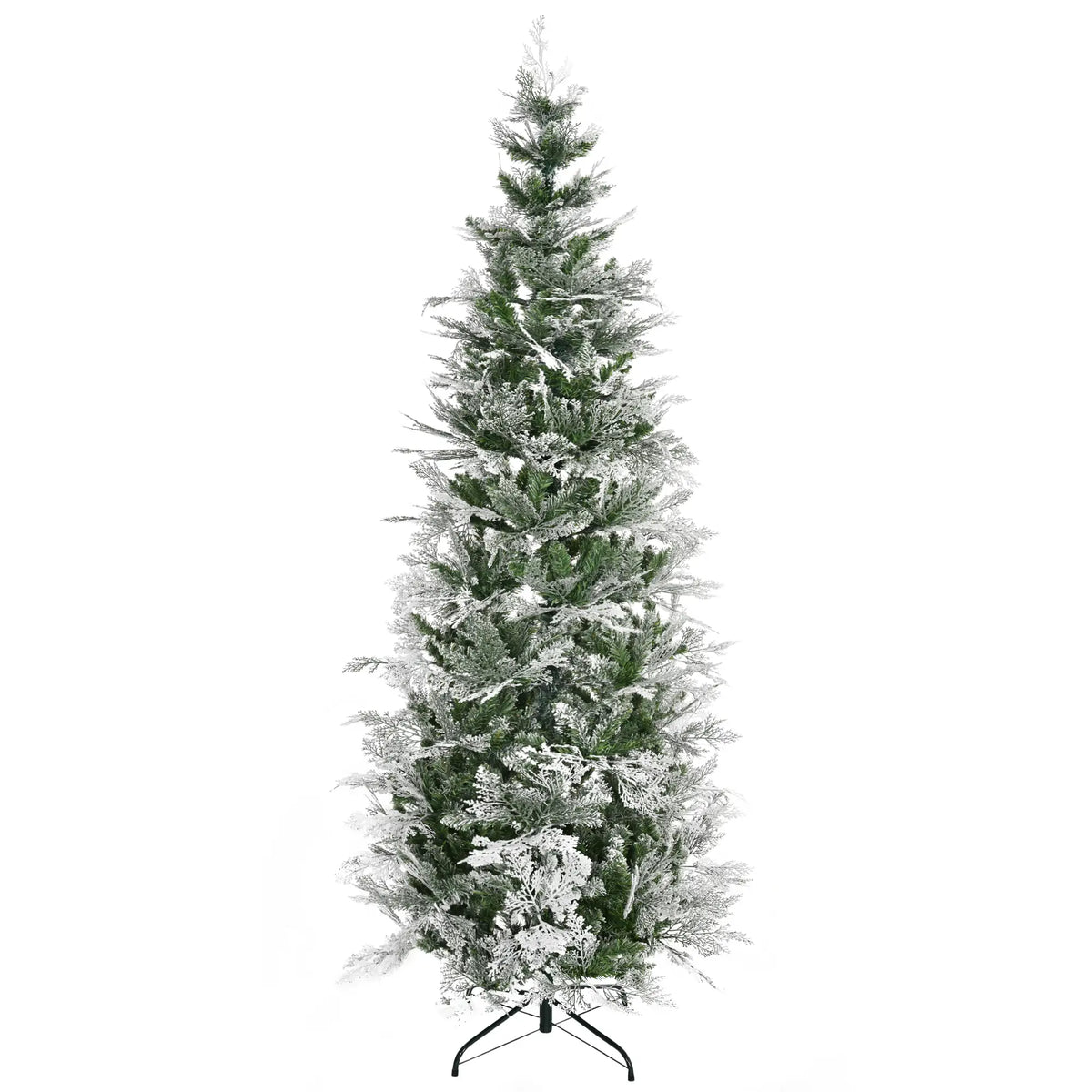 7.5 Feet Artificial Christmas Tree, 880 Cypress Branches, Green Pencil Christmas Trees at Gallery Canada