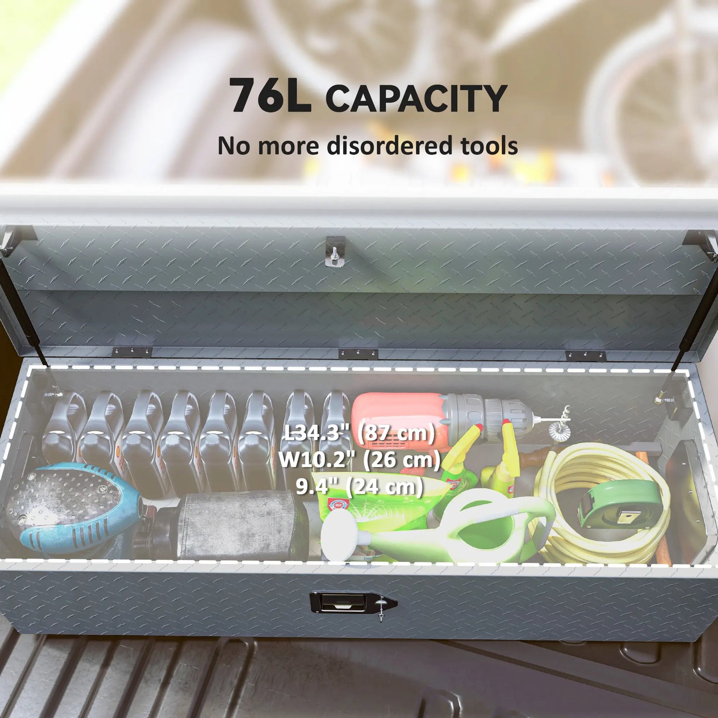 39" x 13" x 10" Truck Tool Box, Heavy Duty, Lock and Keys, Aluminum Automotive at Gallery Canada