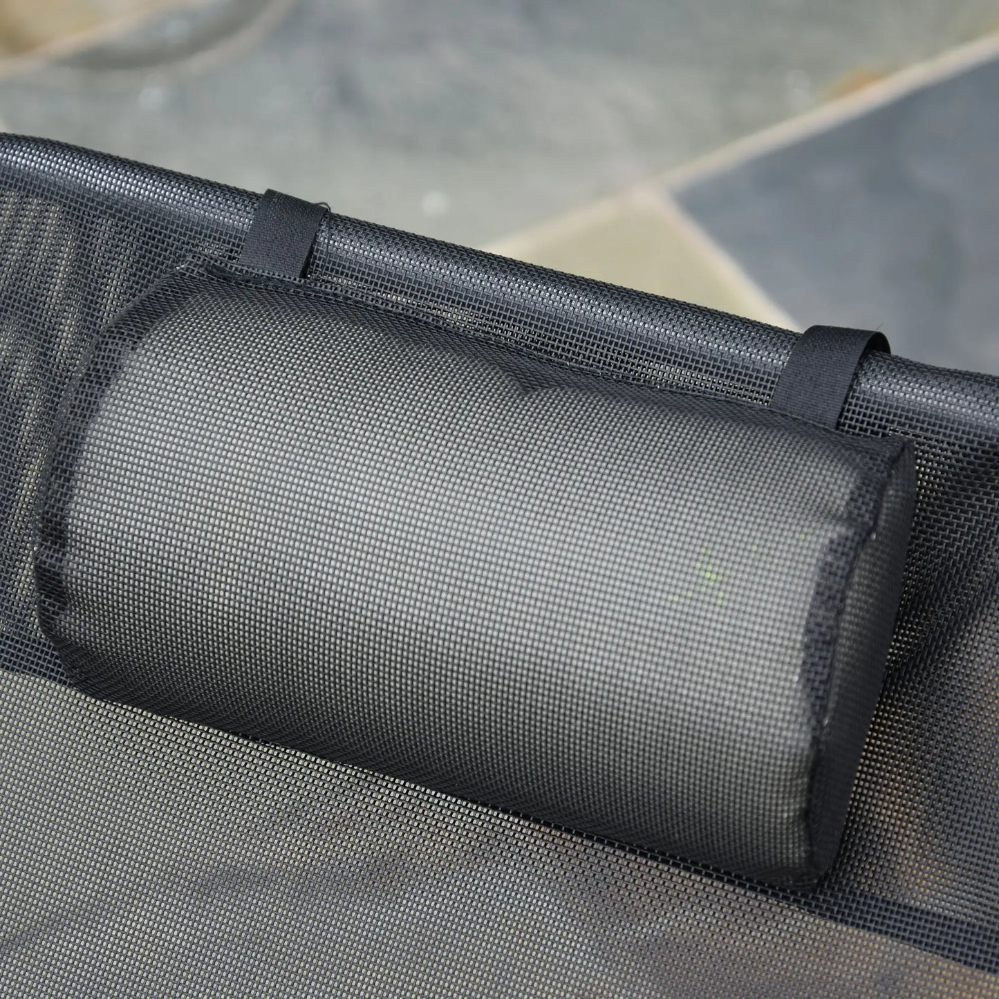 Portable Adjustable Reclining Lounge Chair, Folding Chaise, Black Lounger Chairs at Gallery Canada