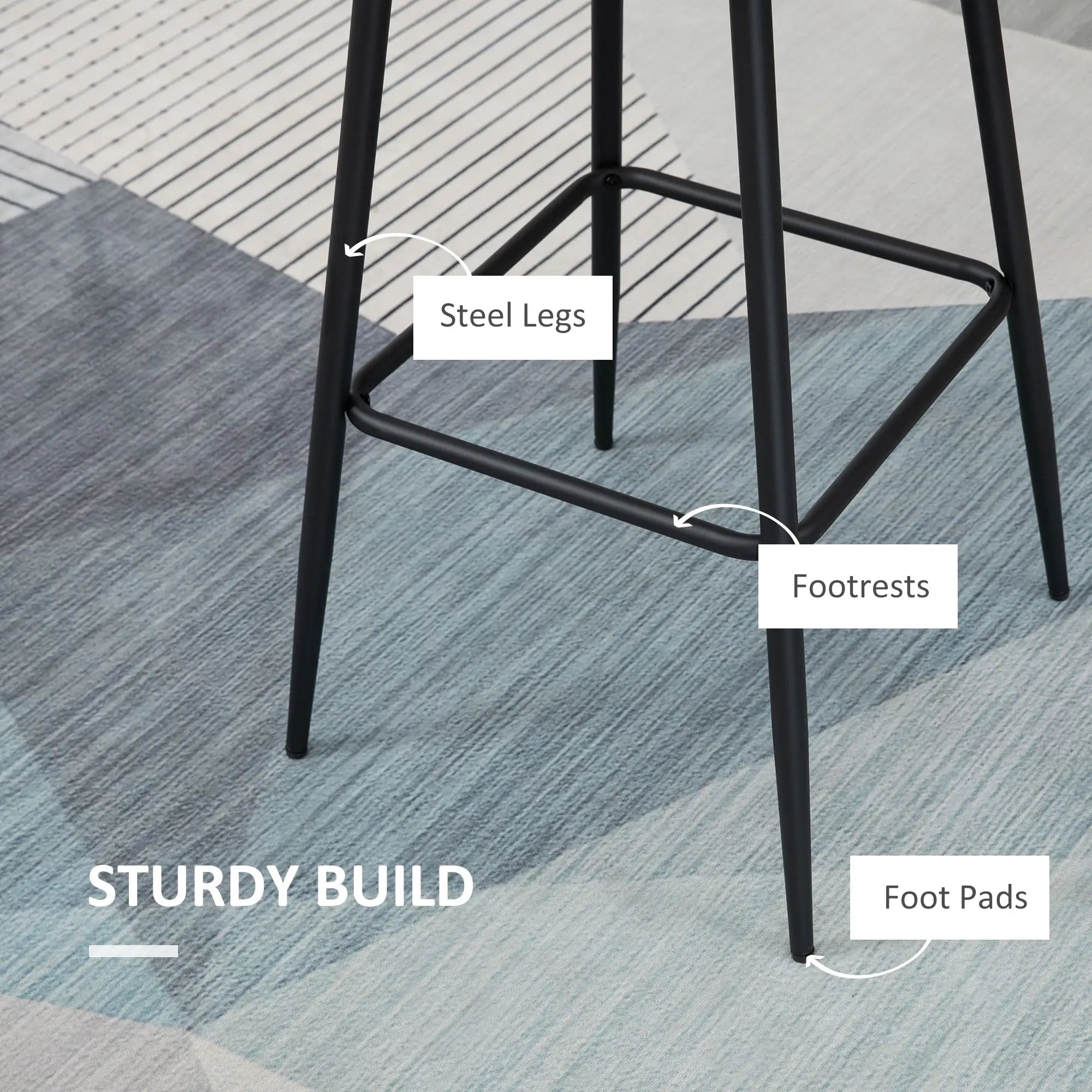 Retro Bar Stools Set of 2, 30