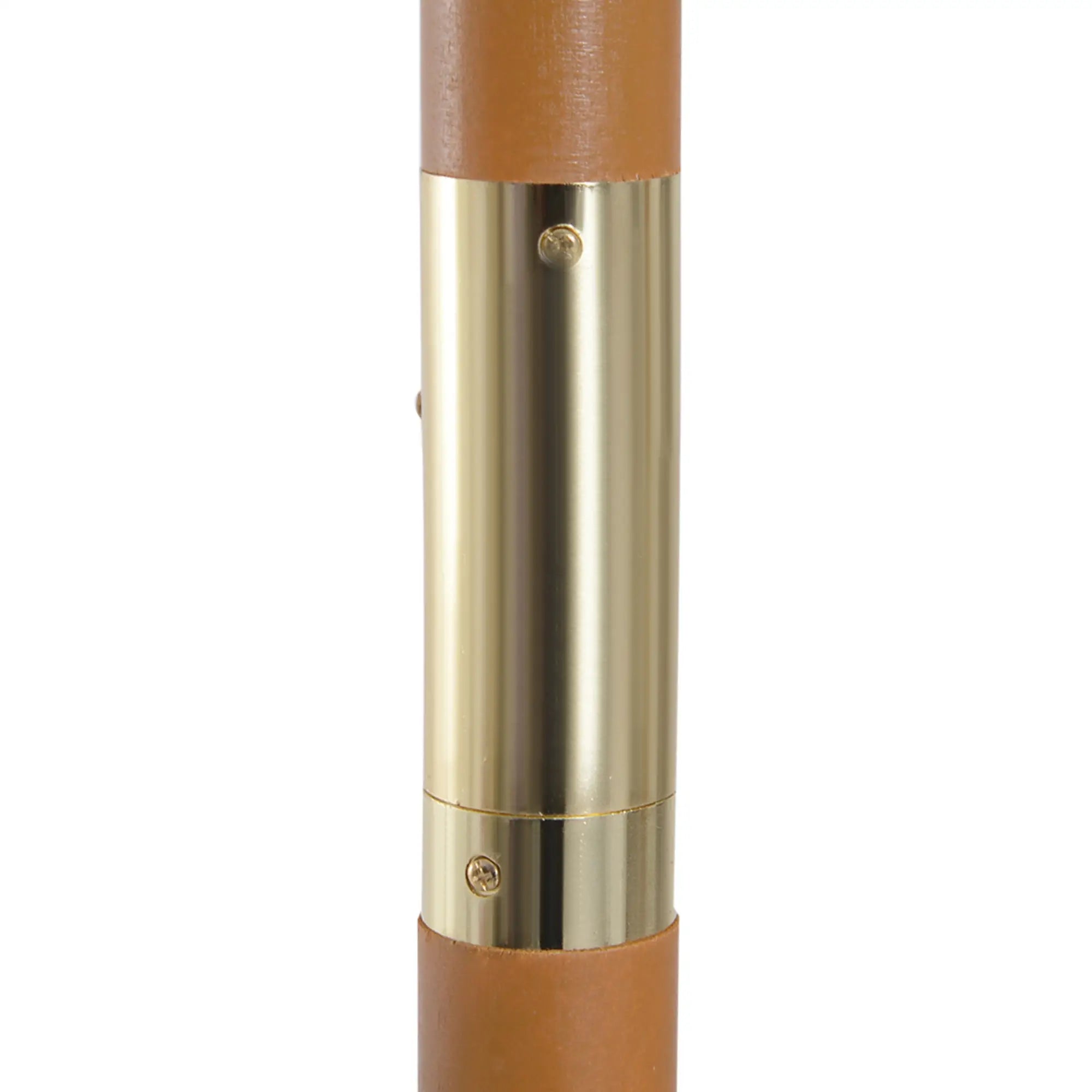 10' x 8' Bamboo Round Patio Umbrella, White Sun Umbrellas at Gallery Canada