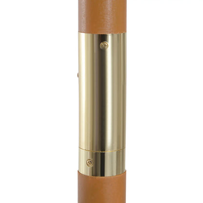 10' x 8' Bamboo Round Patio Umbrella, White Sun Umbrellas at Gallery Canada