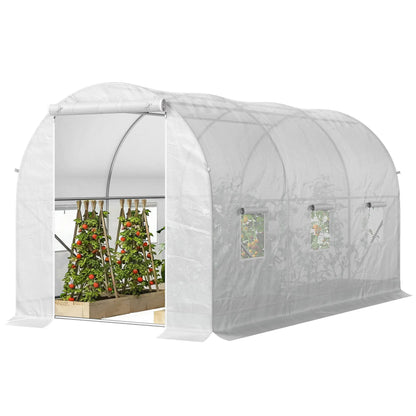 11.5x6.6x6.6ft Walk-In Greenhouse, Portable Garden Plant House, White Walk In Greenhouses at Gallery Canada