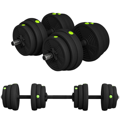 55LBS Adjustable Barbell Dumbbells Set, Non-Slip Handles Home Gym