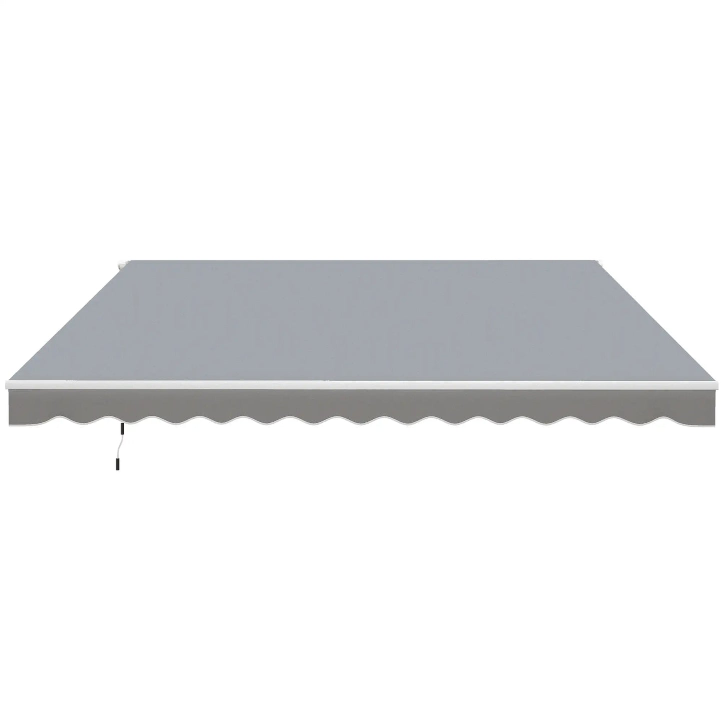 12' x 10' Retractable Awning, UV Resistant, Aluminum Frame, Grey Deck Awnings at Gallery Canada