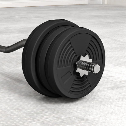 50LBS Barbell Weight Set, Adjustable with Curl Bar, Home Gym Dumbbells & Barbells at Gallery Canada
