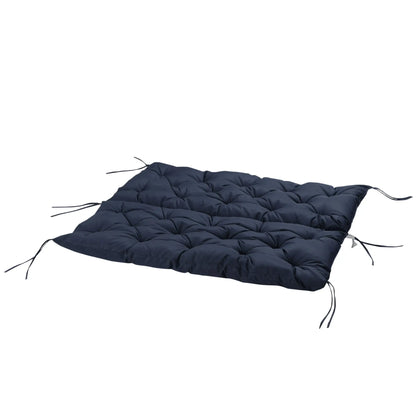2 Seater Garden Bench Cushion, Thick Outdoor Non-Slip, 52" x 43" x 4", Navy Blue Patio Chair Cushions at Gallery Canada
