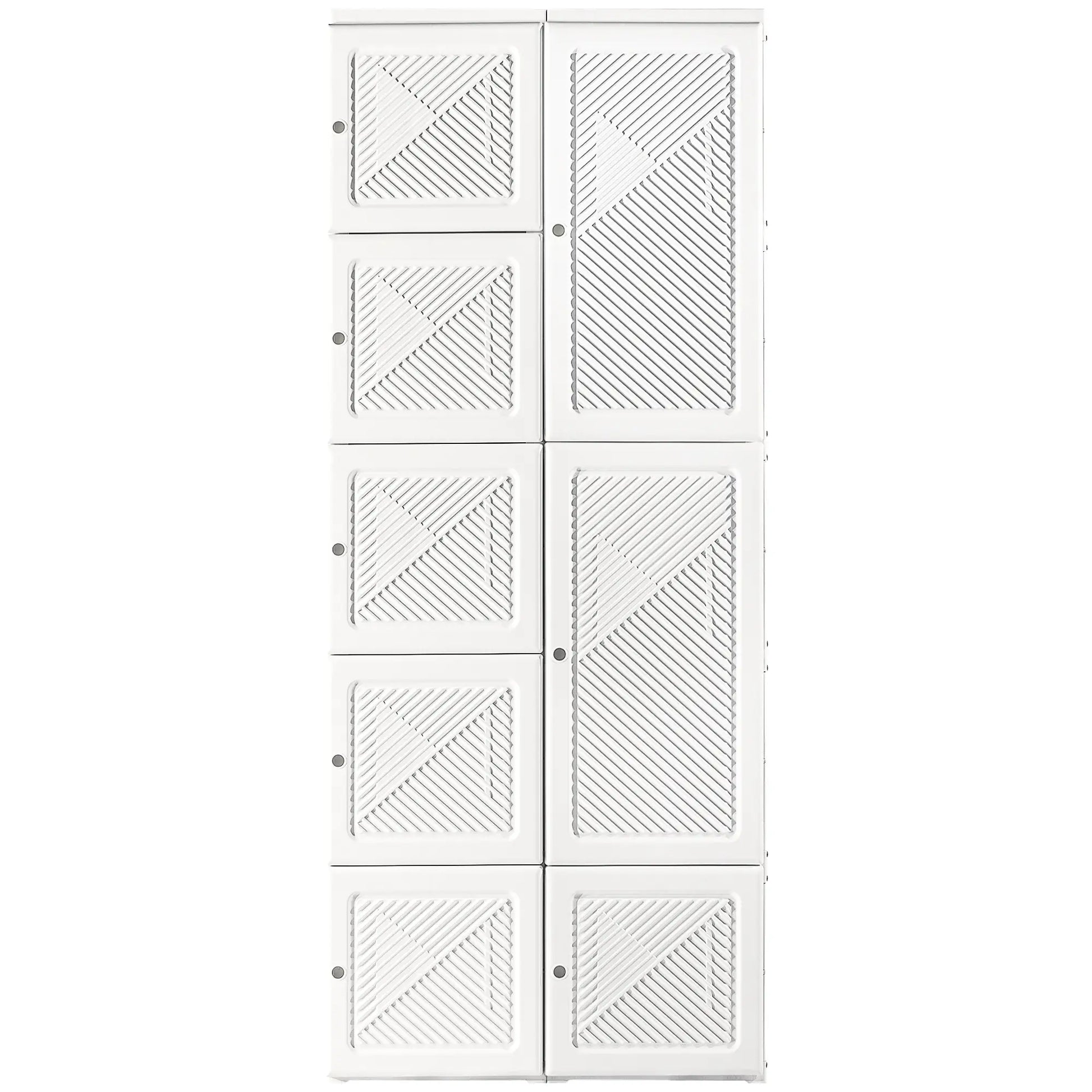 Portable Wardrobe Closet, Folding Clothes Storage Organizer, White Clothing Storage White at Gallery Canada